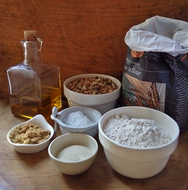 All_ the_ingredients_for_a_seeded_spelt_flour_loaf