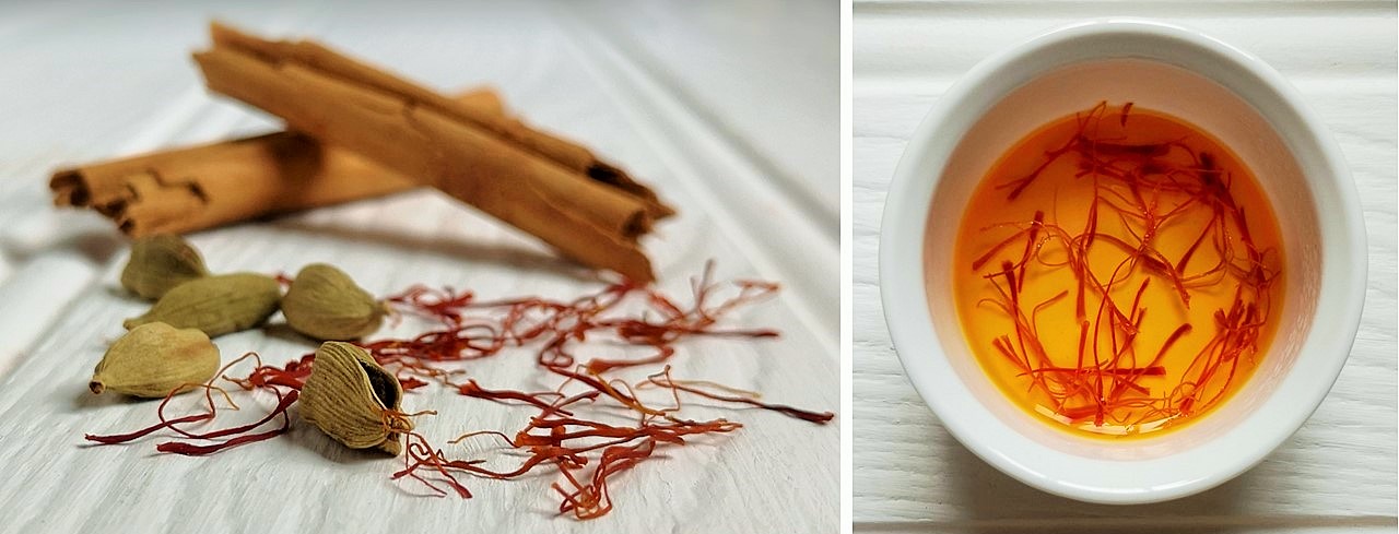 Cinnamon_sticks_cardamom_pods_and_saffron_for_flavouring_rice