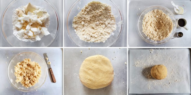 Steps_1_to_6_preparing_shortcrust_pastry_for_pear_and_pecan_crostata