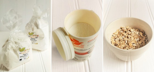 2_bags_gluten-free_flour,_a_tub_of_xanthan_gum,_and_jumbo_oats