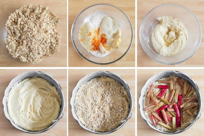 Assembling_rhubarb_and_orange_streusel_cake