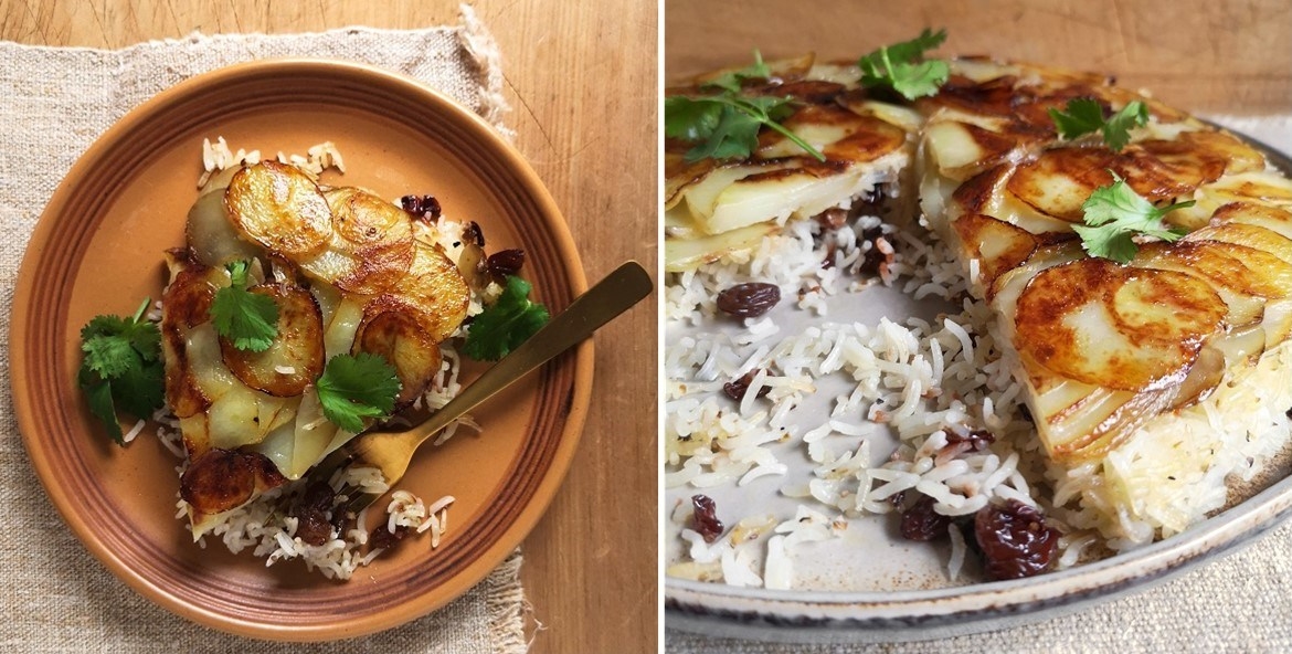 Potato_pilau_cake_sliced_into_wedges