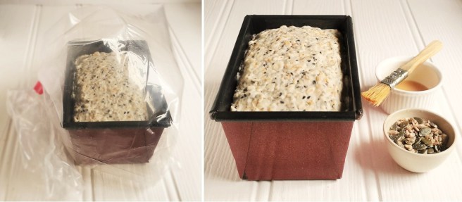 Proving_gluten-free_bread_mix_and_ready_for_baking