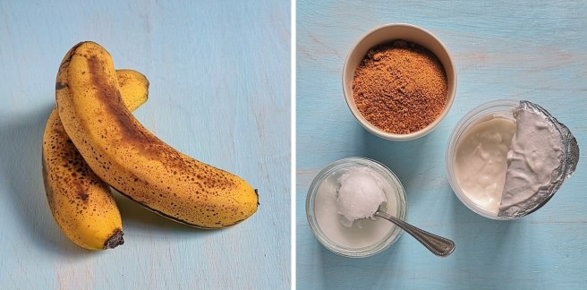 Ripe_bananas_coconut_oil_coconut_sugar_coconut_yogurt