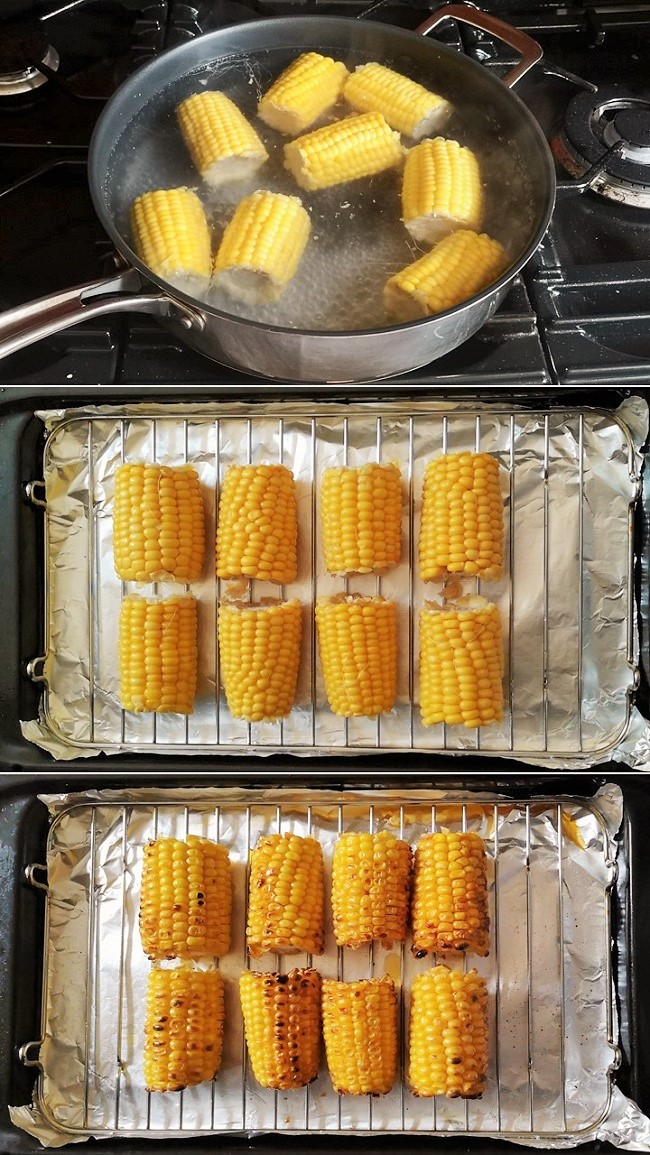 Boiling_and_grilling_sweetcorn_ready_for_salsa