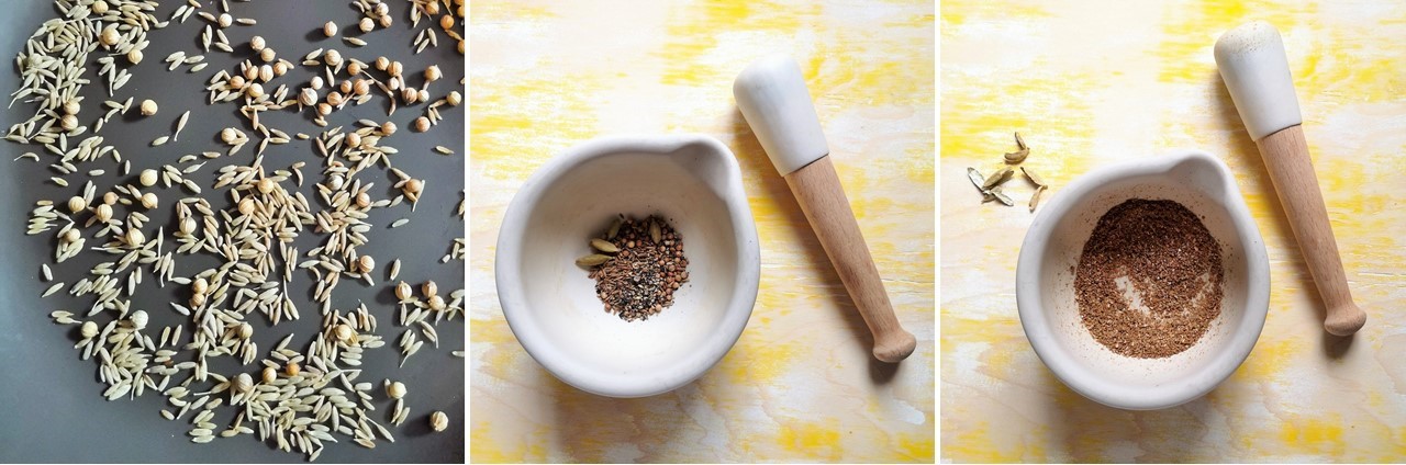 Toasting_cumin_and_coriander_seeds_and_making_a_spice_mix