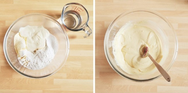 Soaking_rice_and_gram_flour_in_yogurt_and_water