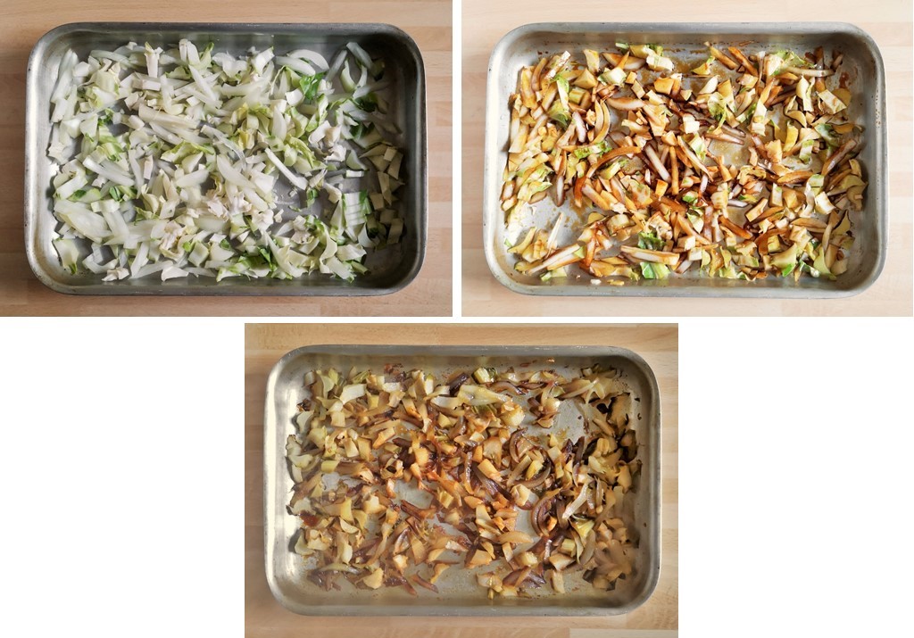 3_images_ showing_the_cooking_stages_of_cauliflower_stalks_with_soy_and_maple