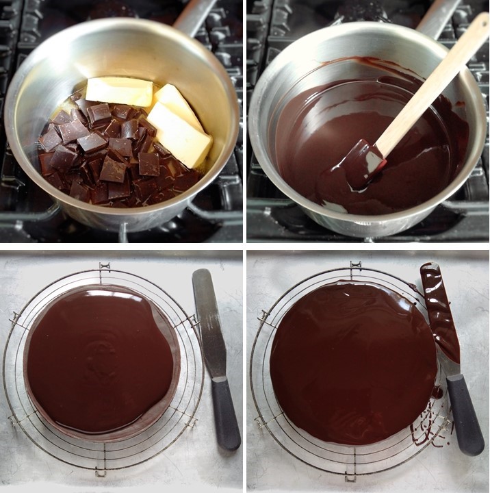 4_steps_showing_making_and_using_chocolate_ganache