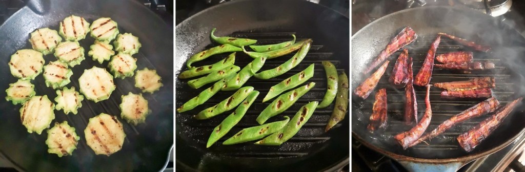On_the_griddle_courgette_runner_beans_and_carrots