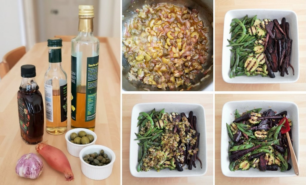 Dressing_ingredients_cooking_the_dressing_and_adding_to_the_cooked_vegetables