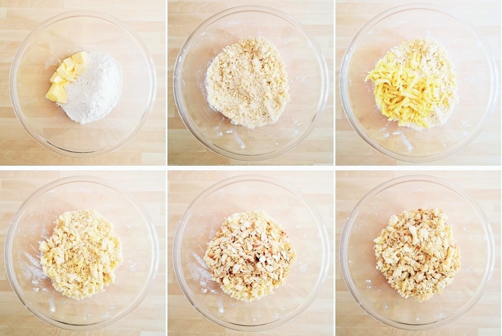 6_steps_to_making_the_almond_topping_for_peach_and_almond_bake