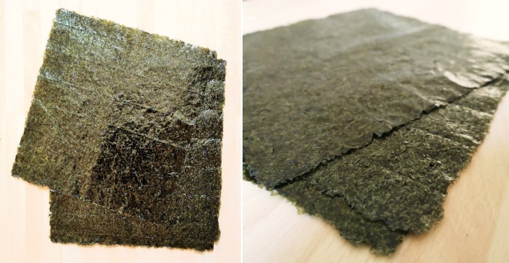 Sushi_nori_shiny_and_textured_sides_showing