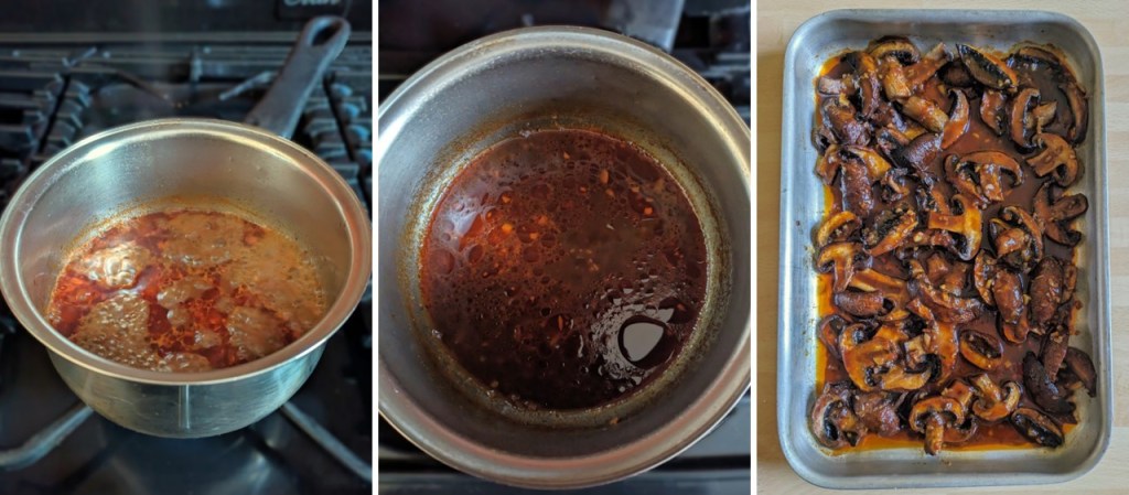 Reducing_gochujang_mushroom_marinade