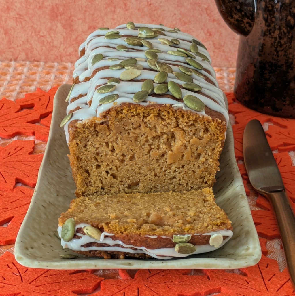 Close_up_of_chai_masala_pumpkin_loaf_cake Gluten-free_dairy-free_vegan_Chai_masala_pumpkin_loaf_cake_close-up
